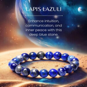 Lapis Lazuli Stone Bracelet – The Gem of Wisdom & Inner Peace 💎✨