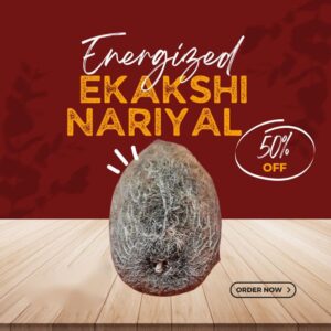 Ekakshi Nariyal – Rare Sacred Coconut for Wealth, Protection & Divine Blessings 🕉️🌴